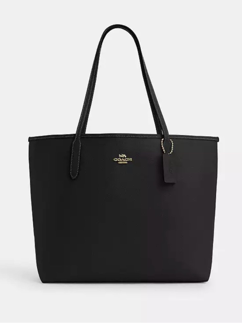 Coach Black/Wine City Tote Bag
